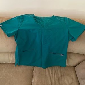 Figs scrubs hunter green